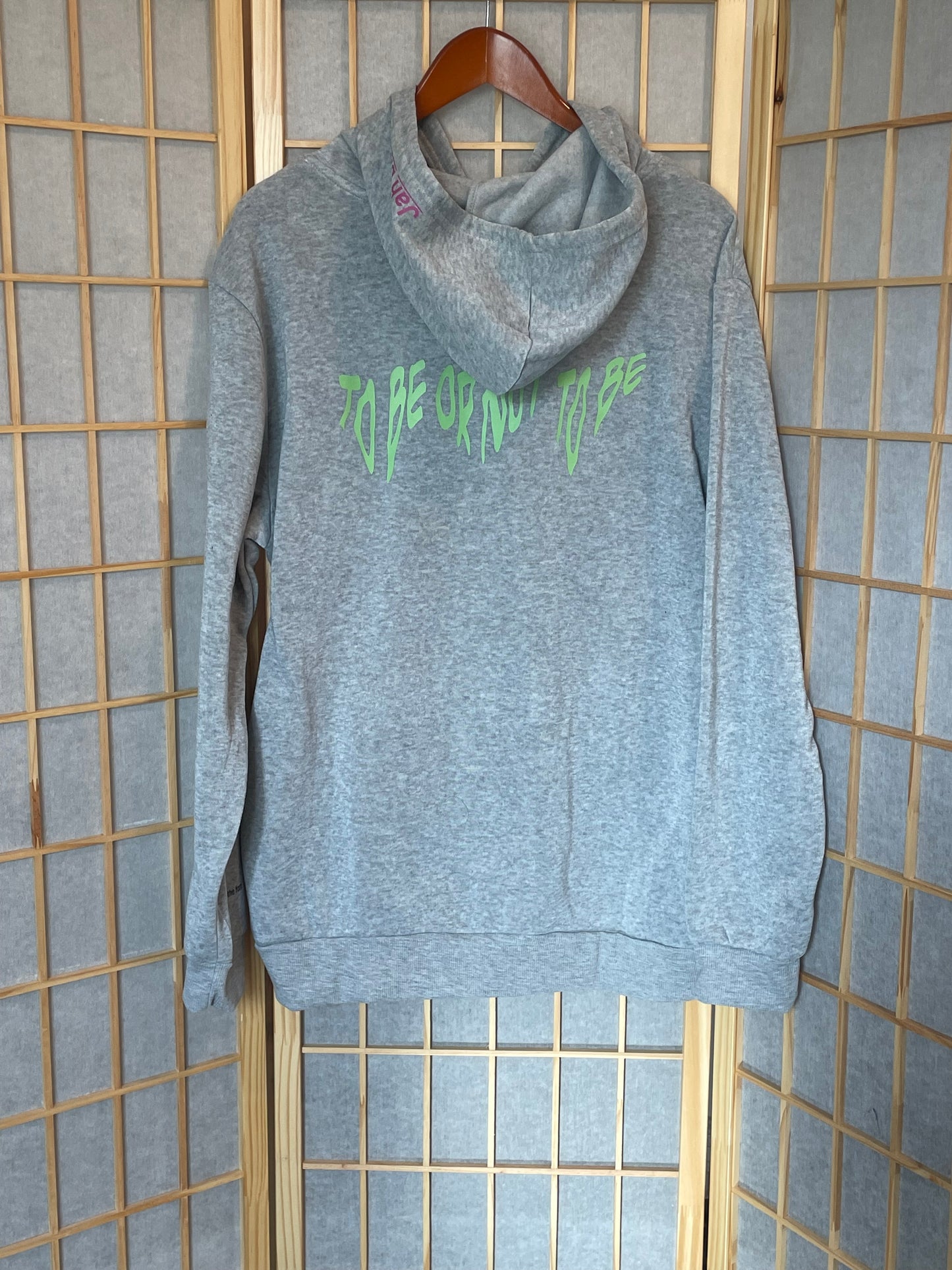 Gray To be or Not to be Hoodie